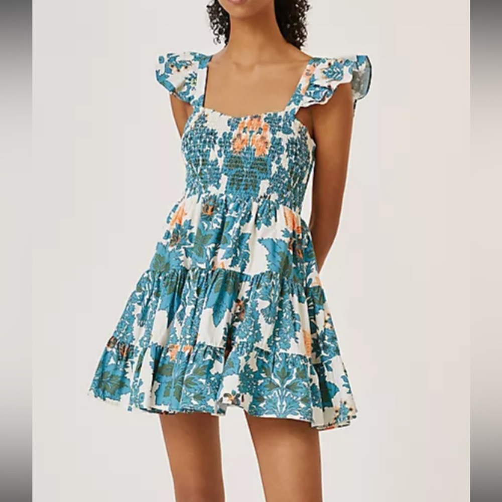 Anthropologie Forever That Girl Floral Sweetheart Mini Dress Size Small